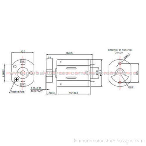 Small DC 3V electric vibration motor for adult toys